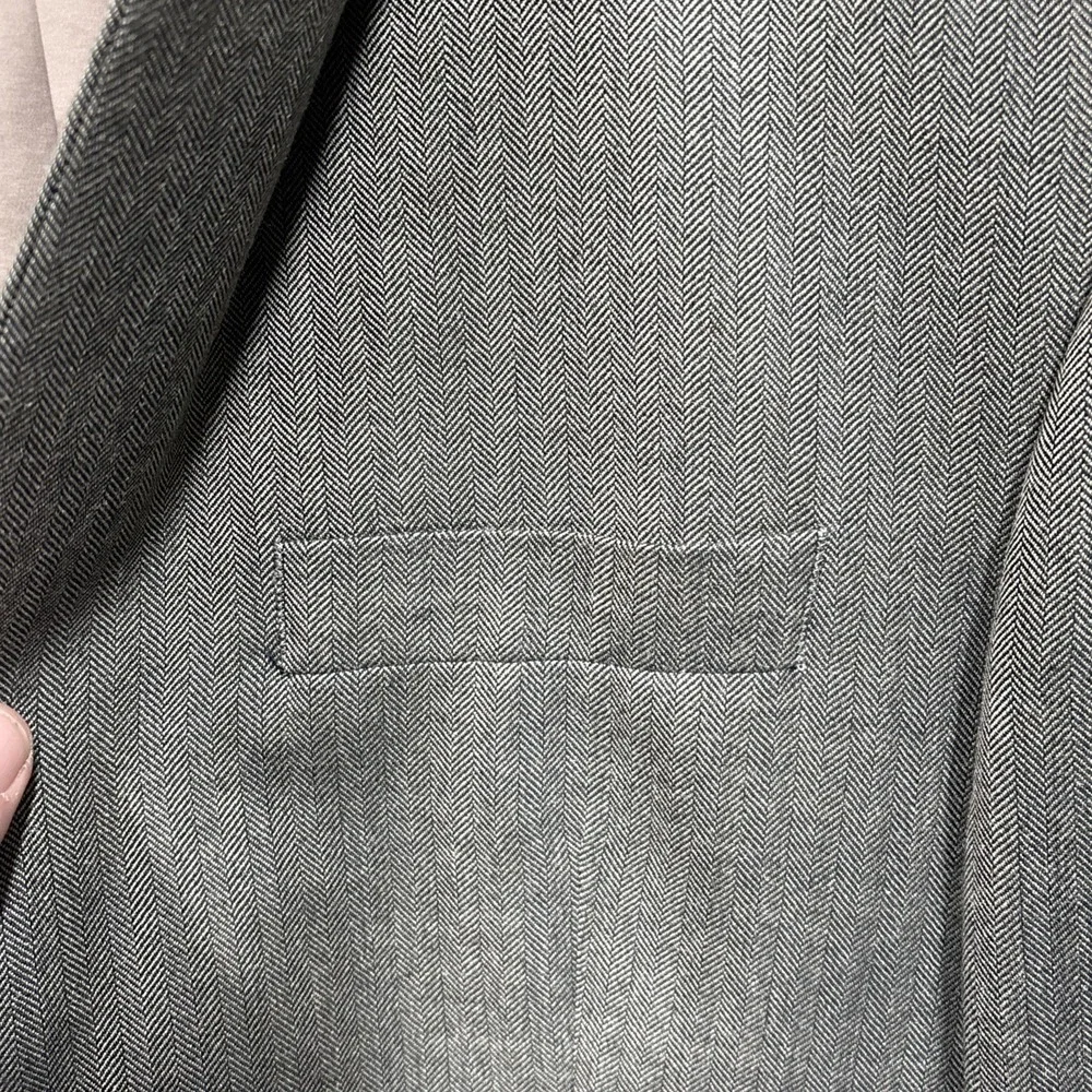 Lauren Ralph Lauren Silk Wool Blazer Sport Coat Men's Size 40R Gray 2 Button
